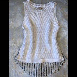 LOFT Double Layer Knit Tank Top